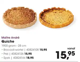 HANOS Maître André Quiche aanbieding