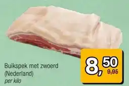 Amazing Oriëntal Buikspek met zwoerd (Nederland) per kilo aanbieding