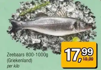 Amazing Oriëntal Zeebaars 800-1000g (Griekenland) per kilo aanbieding