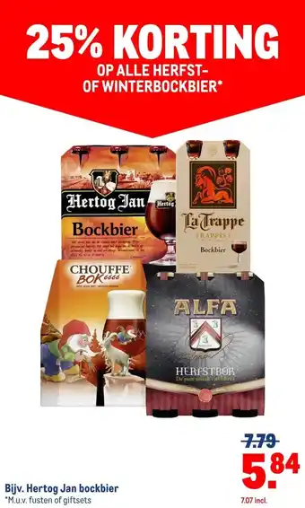 Makro ALLE HERFST- OF WINTERBOCKBIER aanbieding
