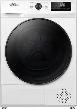 MediaMarkt EVERGLADES EVHP9055W - Warmtepompdroger - 9 kg - 64 dB - Energielabel A+++ aanbieding