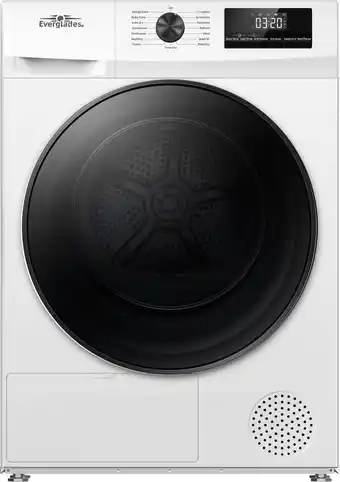 MediaMarkt EVERGLADES EVHP9055W - Warmtepompdroger - 9 kg - 64 dB - Energielabel A+++ aanbieding