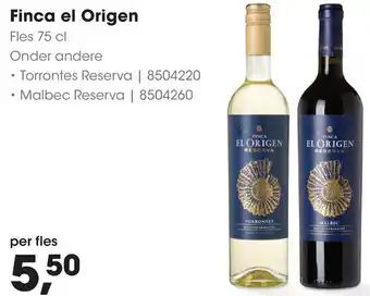 HANOS Finca el Origen aanbieding