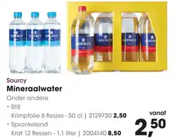 HANOS Sourcy Mineraalwater aanbieding