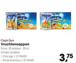 HANOS Capri Sun Vruchtensappen aanbieding