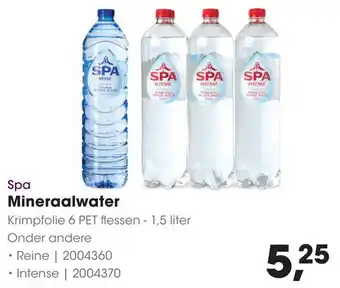HANOS Spa Mineraalwater aanbieding