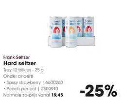 HANOS Frank Seltzer Hard seltzer aanbieding