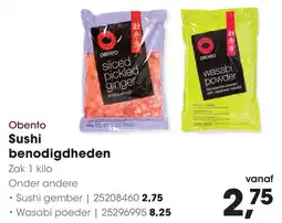 HANOS OBENTO Sushi benodigdheden aanbieding