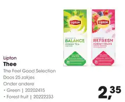 HANOS Lipton Thee aanbieding