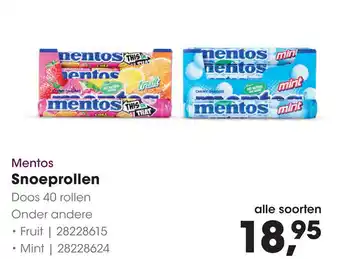 HANOS Mentos Snoeprollen aanbieding