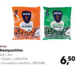 HANOS Anta Keelpastilles aanbieding