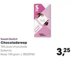 HANOS Sweet Switch Chocoladereep aanbieding