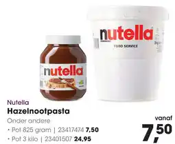 HANOS Nutella Hazelnootpasta aanbieding