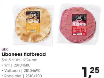HANOS Lika Libanees flatbread aanbieding