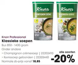 HANOS Knorr Professional Klassieke soepen aanbieding
