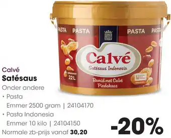 HANOS Calvé Satésaus aanbieding