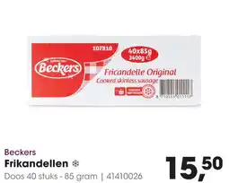 HANOS Beckers Fricandelle aanbieding