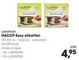 HANOS LabelFresh HACCP Easy etiketten aanbieding