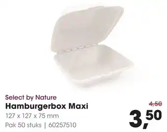 HANOS Select by Nature Hamburgerbox Maxi aanbieding