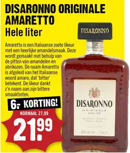Dirck 3 Disaronno originale amaretto aanbieding