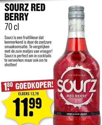 Dirck 3 Sourz red berry aanbieding