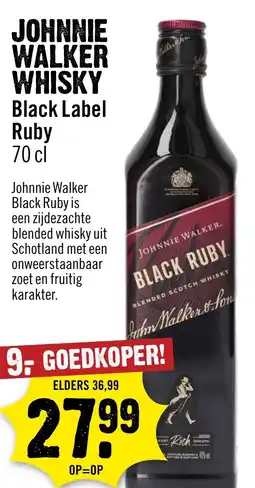 Dirck 3 Johnnie walker whisky aanbieding