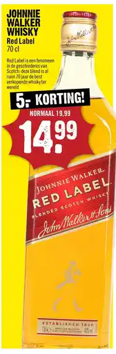 Dirck 3 Johnnie walker whisky Red Label aanbieding