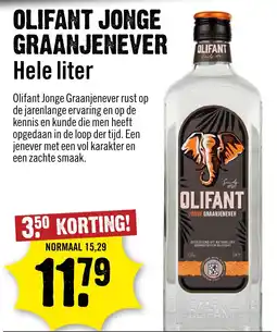 Dirck 3 Olifant Jonge Graanjenever aanbieding