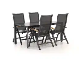 Kees Smit Bellagio Lugo/Sestino 160cm dining tuinset 5-delig aanbieding