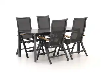 Kees Smit Bellagio Lugo/Sestino 160cm dining tuinset 5-delig aanbieding