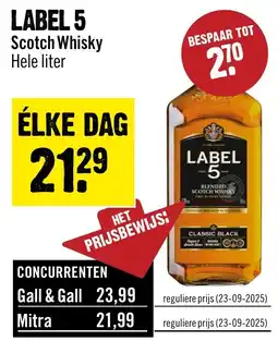 Dirck 3 Label 5 Scotch Whisky aanbieding