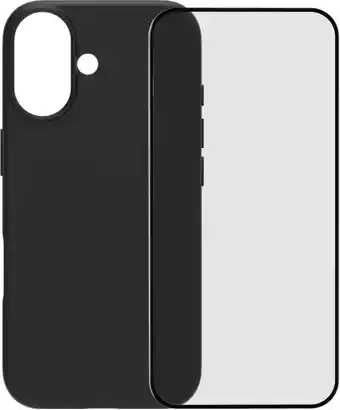 Coolblue BlueBuilt Back Cover iPhone 17 Zwart + BlueBuilt iPhone 17 Screenprotector Glas aanbieding