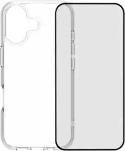 Coolblue BlueBuilt Protective Back Cover iPhone 17 Transparant + BlueBuilt iPhone 17 Screenprotector Glas aanbieding