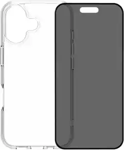 Coolblue BlueBuilt Protective Back Cover iPhone 17 Transparant + BlueBuilt iPhone 17 Privacy Screenprotector aanbieding