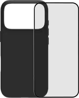 Coolblue BlueBuilt Back Cover iPhone 17 Pro Zwart + BlueBuilt iPhone 17 Pro Screenprotector Glas aanbieding