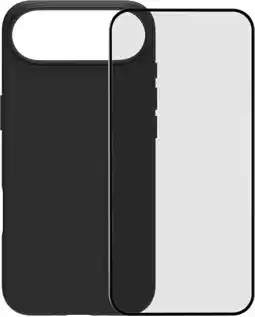 Coolblue BlueBuilt Back Cover iPhone 17 Air Zwart + BlueBuilt iPhone 17 Air Screenprotector Glas aanbieding