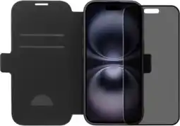 Coolblue BlueBuilt Apple iPhone 17 Book Case Leer Zwart + iPhone 17 Privacy Screenprotector Glas aanbieding
