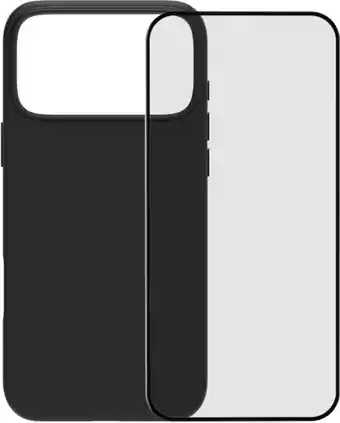 Coolblue BlueBuilt Back Cover iPhone 17 Pro Max Zwart + BlueBuilt iPhone 17 Pro Max Screenprotector Glas aanbieding