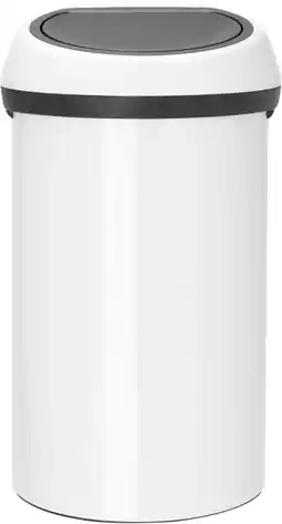 Coolblue Brabantia Touch Bin 60 Liter White aanbieding