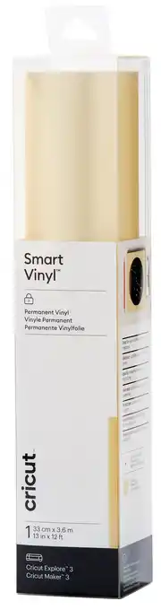 Coolblue Cricut Smart Vinyl Permanent 33x366 Shimmer Goud aanbieding