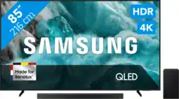 Coolblue Samsung 85 QLED Q7FA 4K (2025) + Samsung HW-B750F (2025) aanbieding