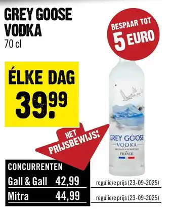Dirck 3 Grey goose vodka aanbieding