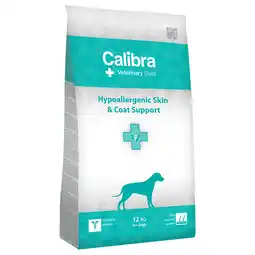 Zooplus Dubbelpak: 2x12kg Calibra Veterinary Diet Dog Hypoallergenic Skin & Coat Zalm hondenvoer droog aanbieding