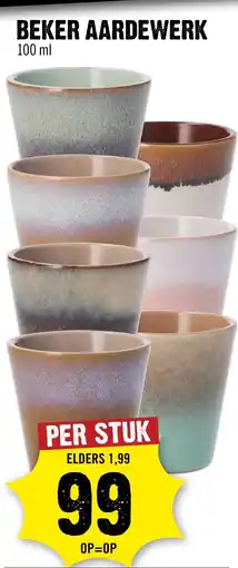 Dirck 3 Beker aardewerk aanbieding