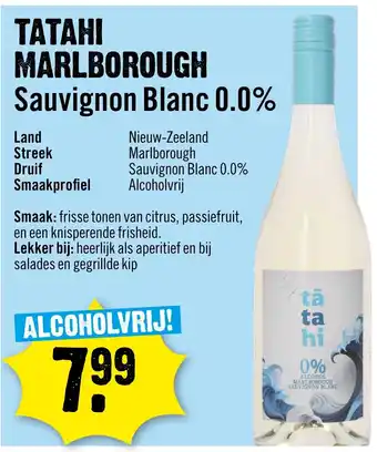 Dirck 3 Tatahi marlborough Sauvignon Blanc 0.0% aanbieding