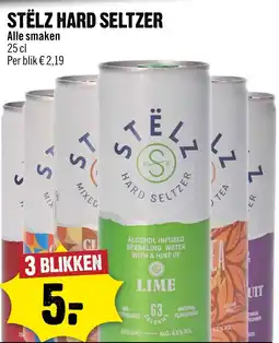 Dirck 3 Stëlz hard seltzer aanbieding