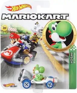 Bol.com Hot Wheels Mario Kart Replica Diecast Yoshi B-Dasher aanbieding