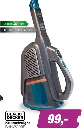 EP BLACK+ DECKER Kruimelzuiger BHHV520BF aanbieding