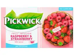 Hoogvliet Pickwick Fruit infusion raspberry & strawberry aanbieding