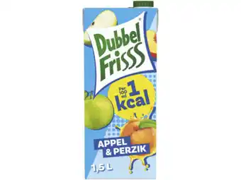Hoogvliet Dubbelfrisss 1Kcal appel perzik aanbieding